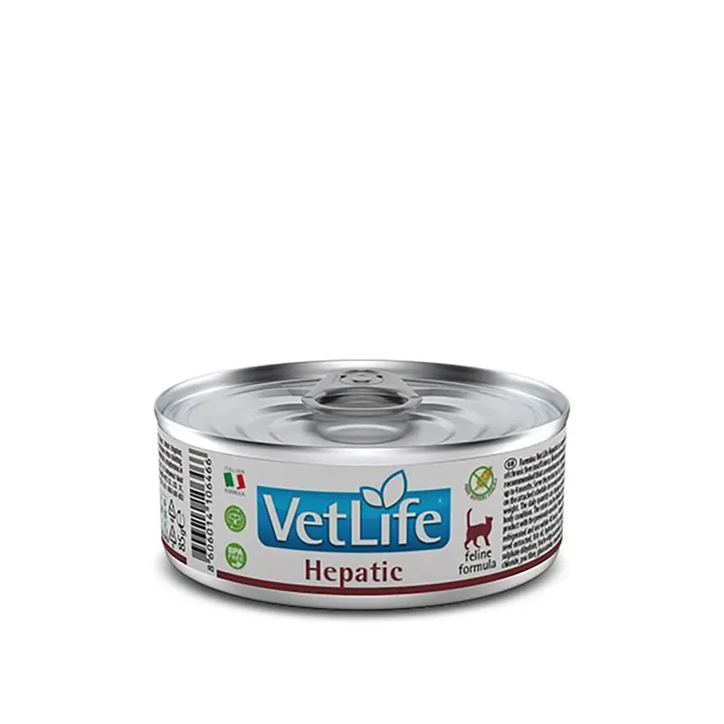 Natuurlijke Dieetvoeding Voor Katten Met Leverproblemen Natvoer Dierenarts 85g by Farmina – product photo