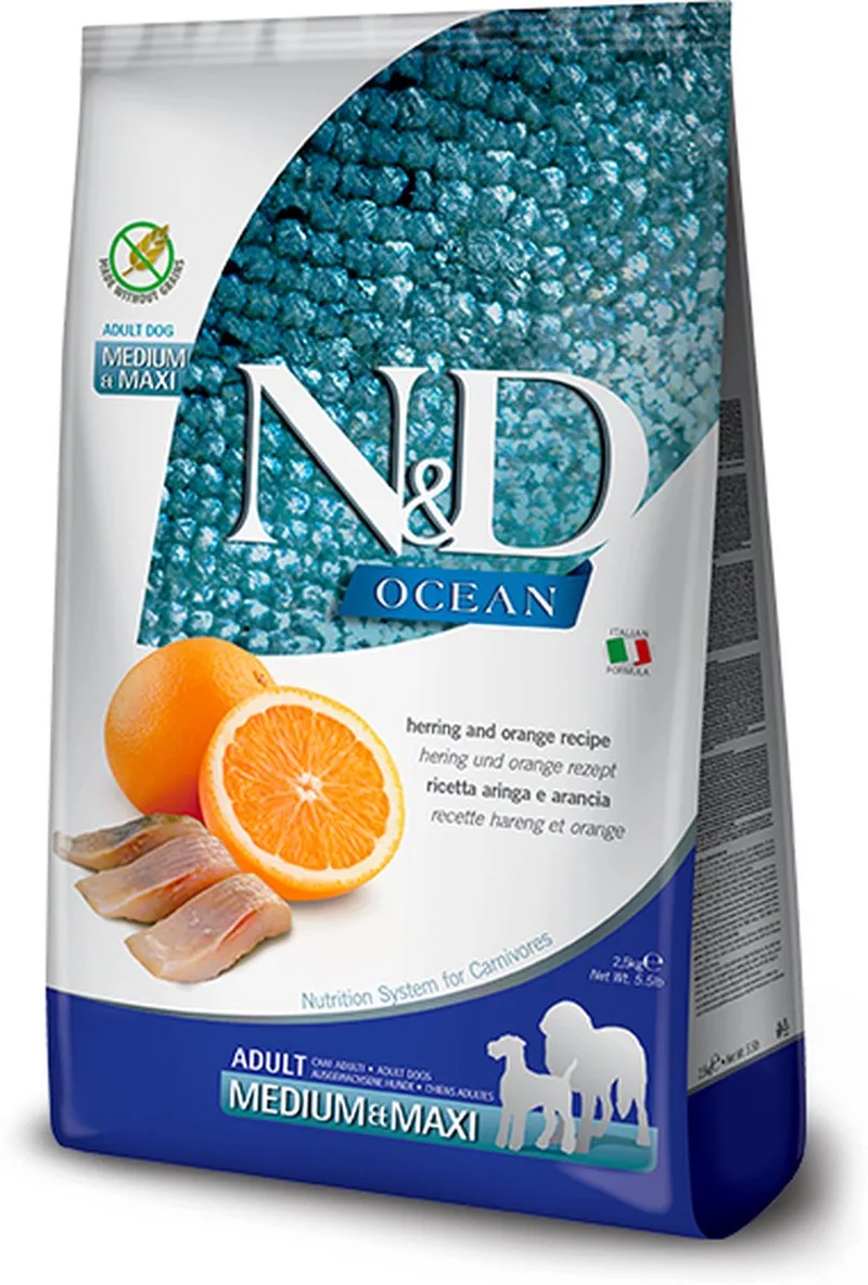 Ocean hondenvoeding Haring medium/maxi 2,5 kg von Farmina – Produktfoto