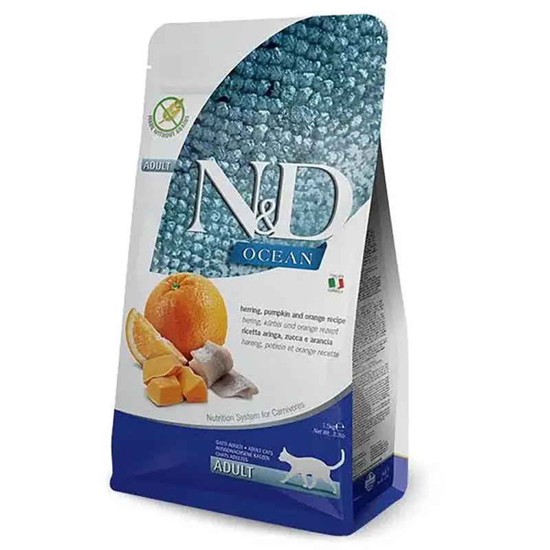 Ocean Pompoen Haring Kattenvoer 5kg de Farmina – photo produit