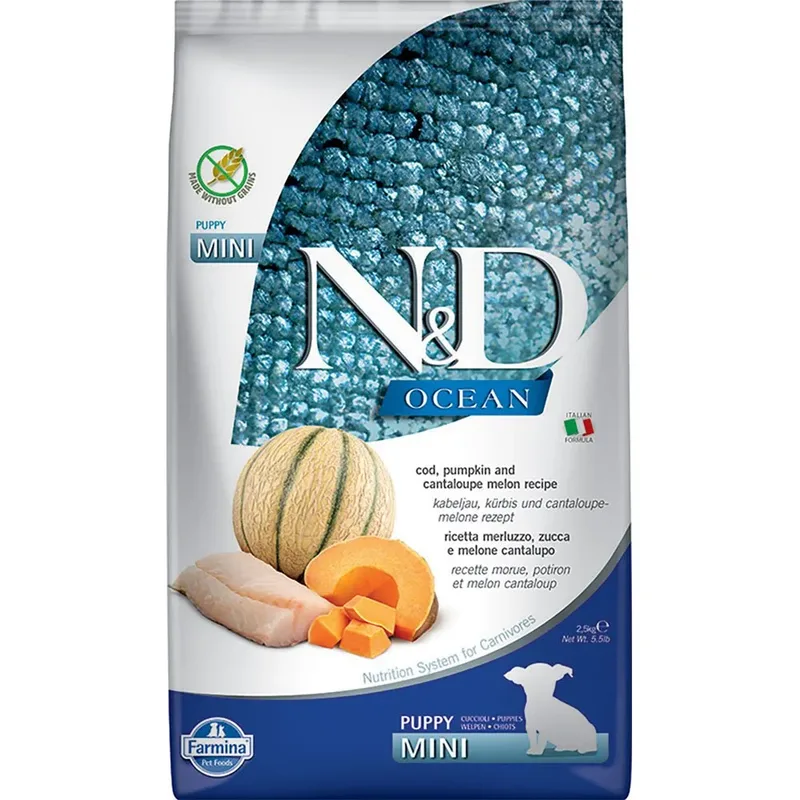 Ocean Puppy Cod Pumpkin Mini Hondenvoer 2.5kg by Farmina – product photo