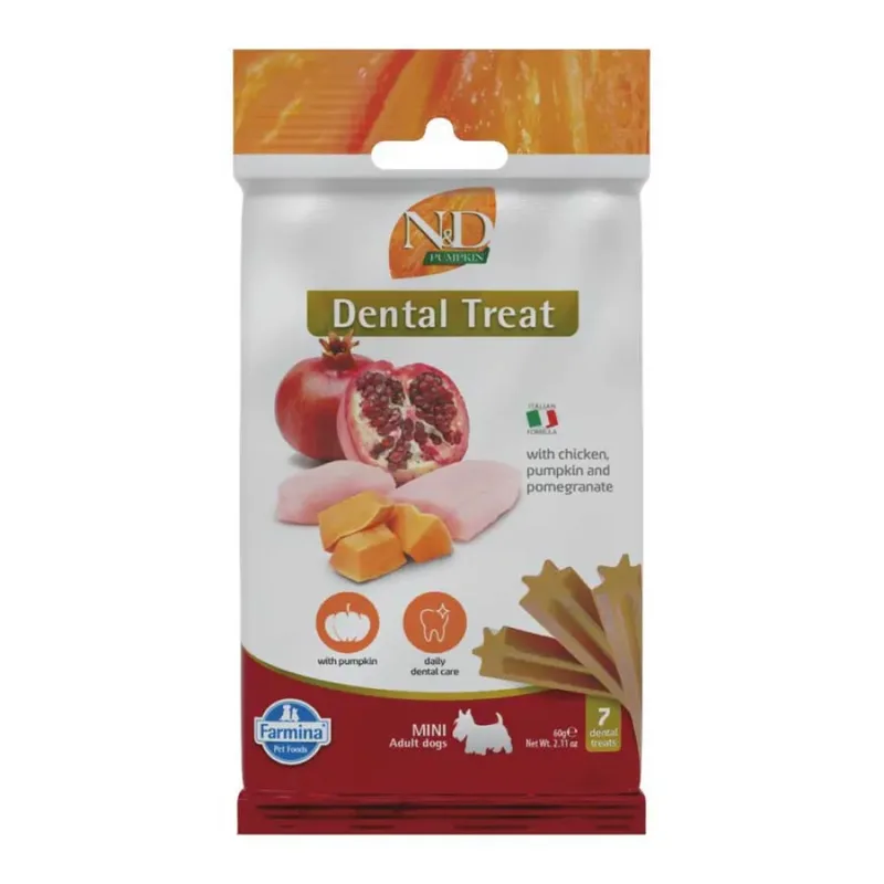 Pompoen Kip Granaatappel Mini Hondensnack by Farmina – product photo