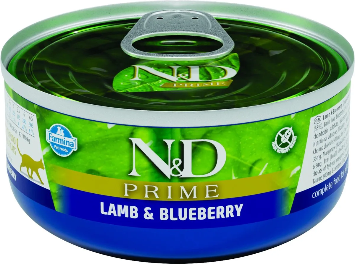 Prime natvoeding voor de kat Lam 70 gr. - per 24 stuks de Farmina – photo produit