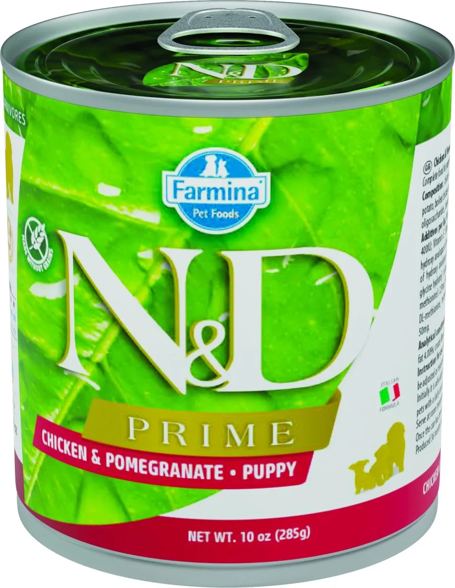 Prime natvoeding voor pups Kip 285 gr. - per 6 stuks de Farmina – photo produit