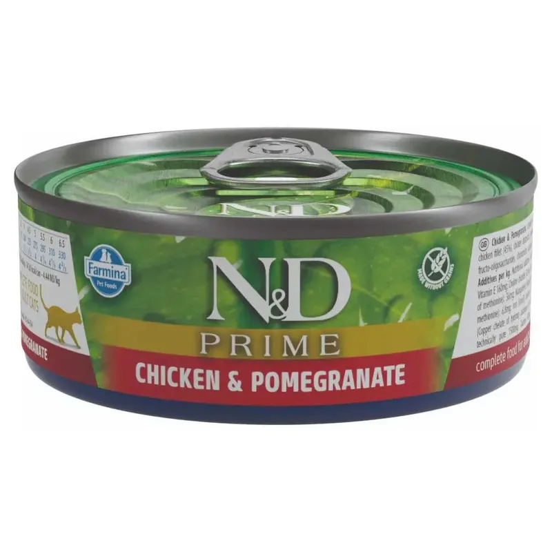 Nourriture Humide Pour Chats Au Poulet Et à La Grenade 6x70g N&d Prime de Farmina – photo produit