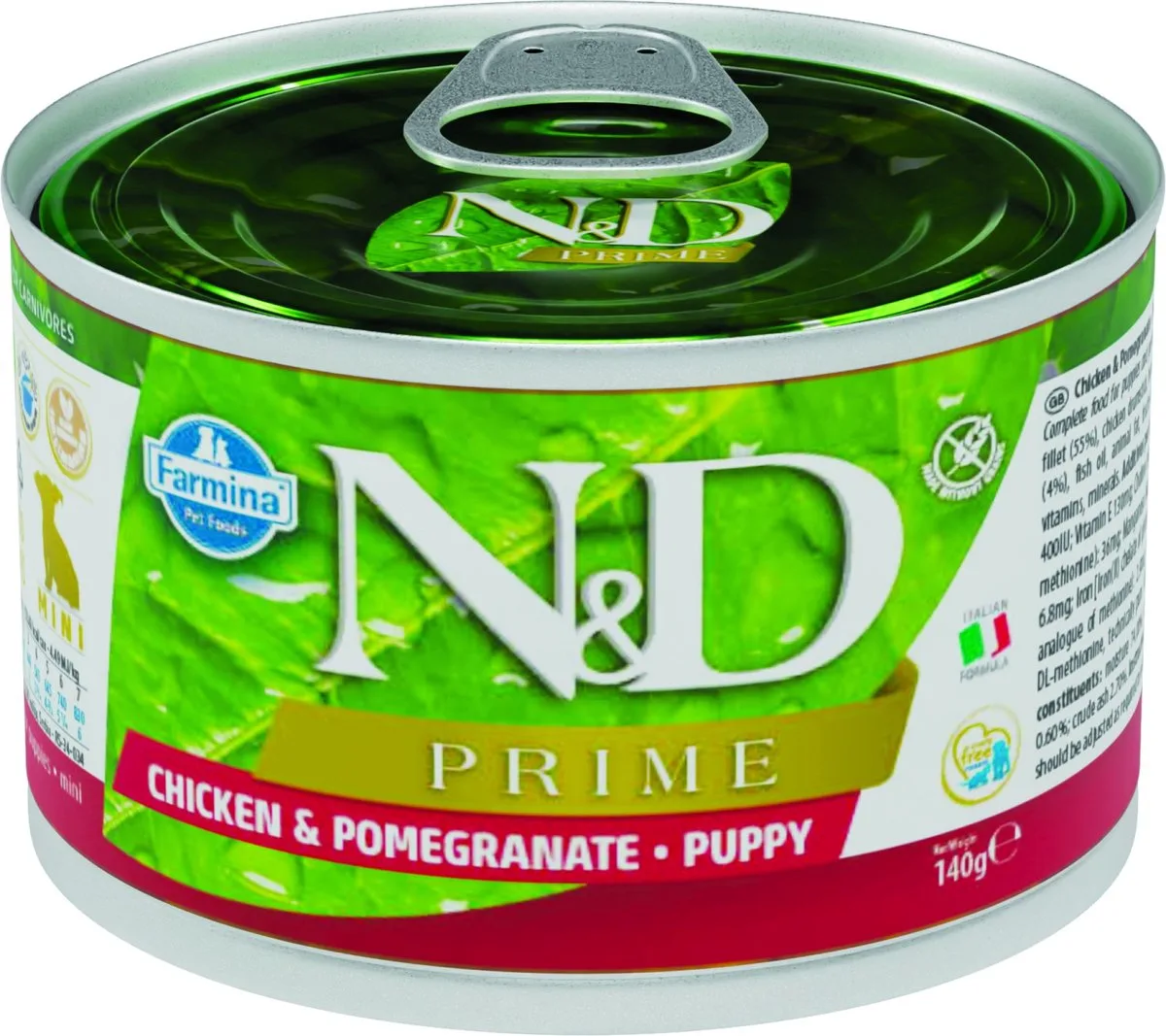 Prime puppy natvoeding Kip 140 gr. - per 6 stuks de Farmina – photo produit