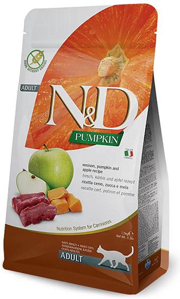 Pumpkin Adult Kattenvoer - Venison - 5 kg by Farmina – product photo