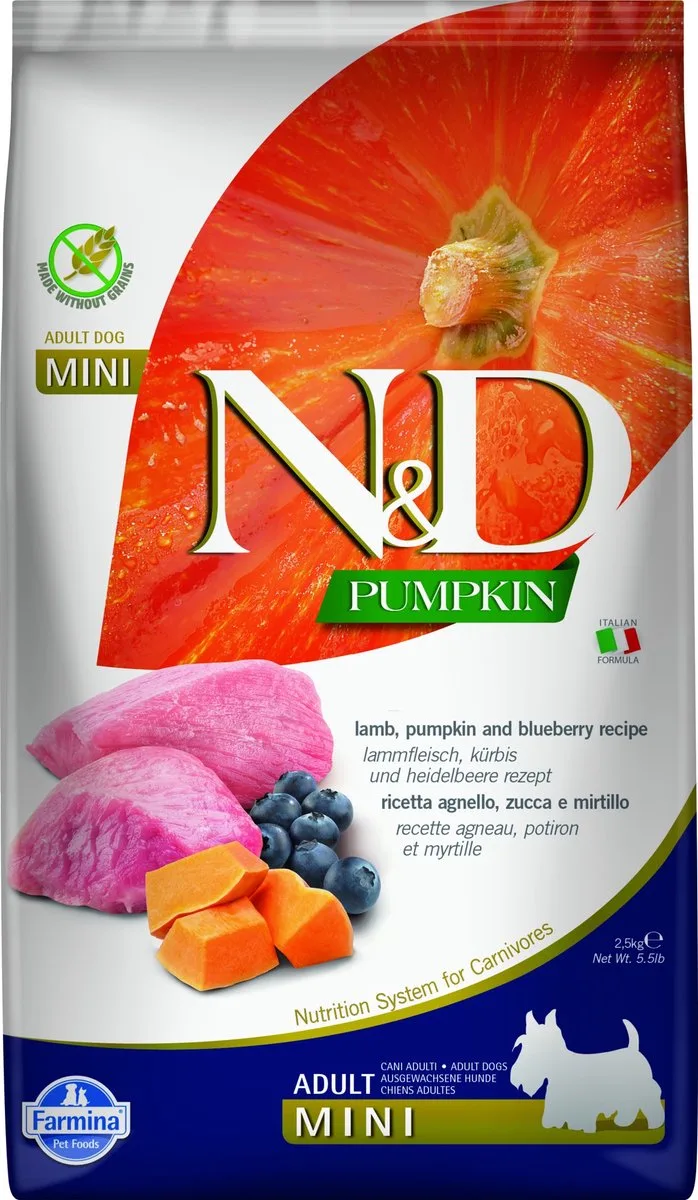 Pumpkin hondenvoeding Lam small breed 2,5 kg by Farmina – product photo