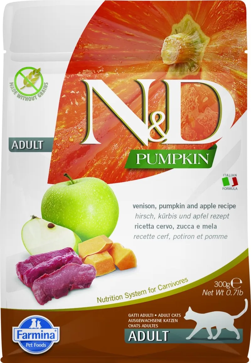 Pumpkin kattenvoeding Hert 300 gr. by Farmina – product photo