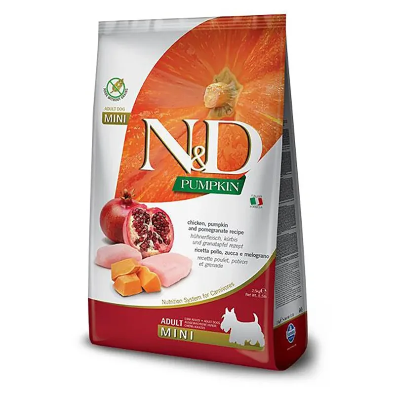 Nourriture Pour Chien Au Poulet Pumpkin Mini 7kg de Farmina – photo produit