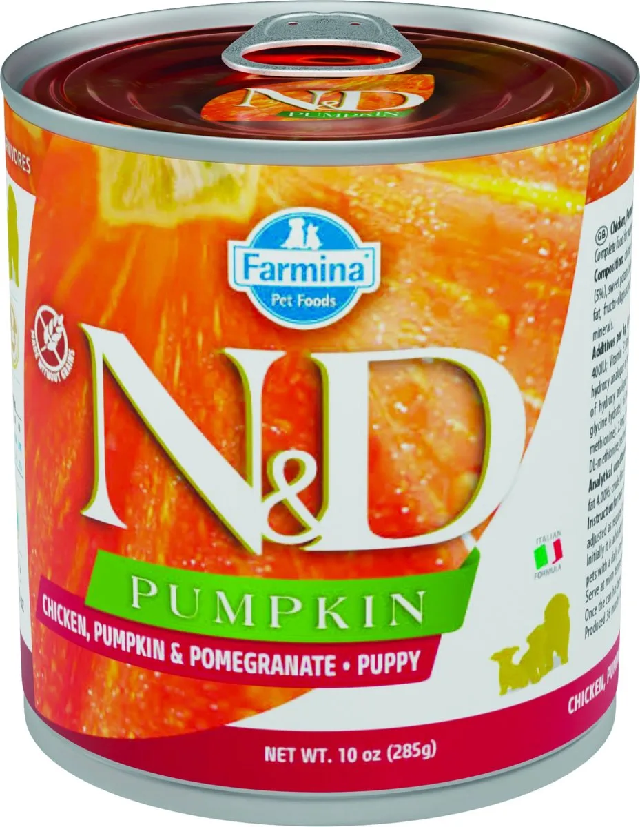 Pumpkin Puppy Nat - Chicken and Pomegranate - 6 x 285 g de Farmina – photo produit