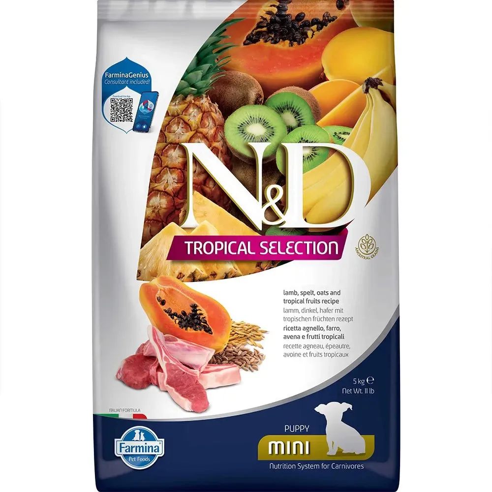 Puppy Sélection Tropicale Mini Agneau Nourriture Pour Chien 5kg by Farmina – product photo