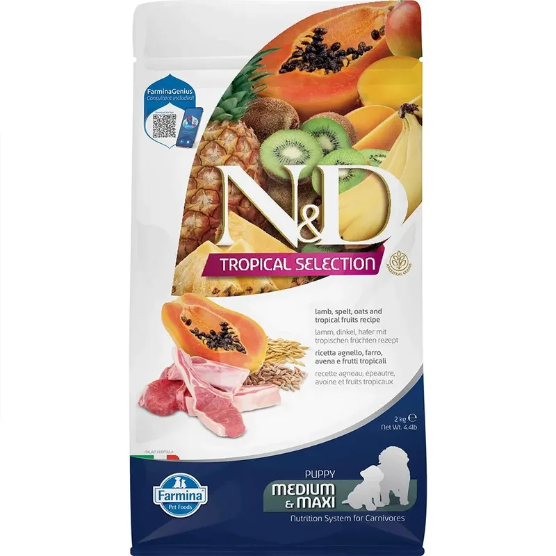 Puppy Tropical Selection Maxi Lamm Hundefutter 2kg by Farmina – product photo