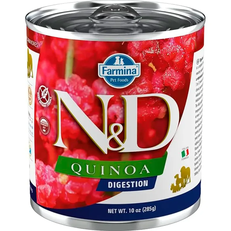 Quinoa Digestion Kwartel 6x285g Hondenvoer von Farmina – Produktfoto