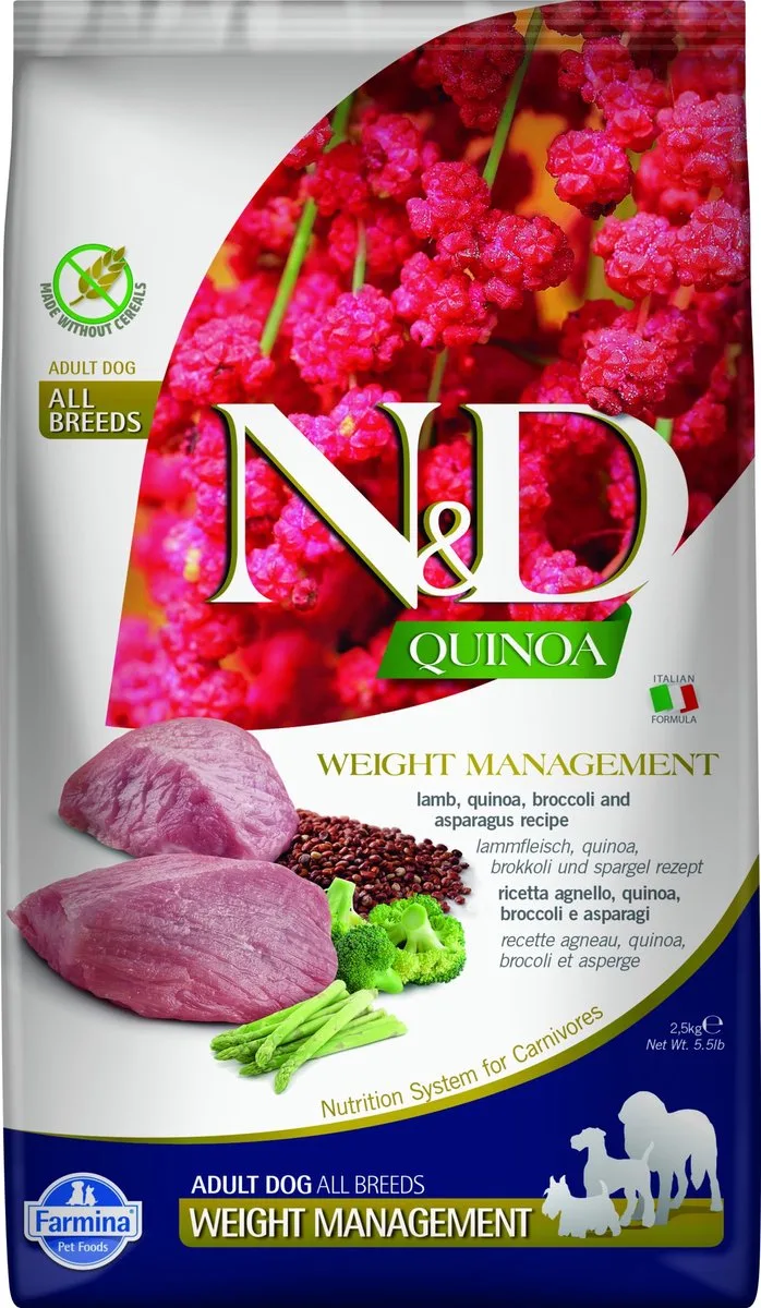 Quinoa hondenvoeding Weight Management medium/maxi 2,5 kg fra Farmina – produktbillede
