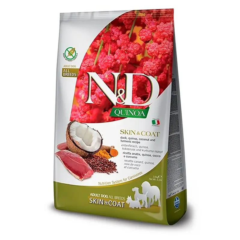 Quinoa Huid En Vacht Eend Hondenvoer 7kg by Farmina – product photo