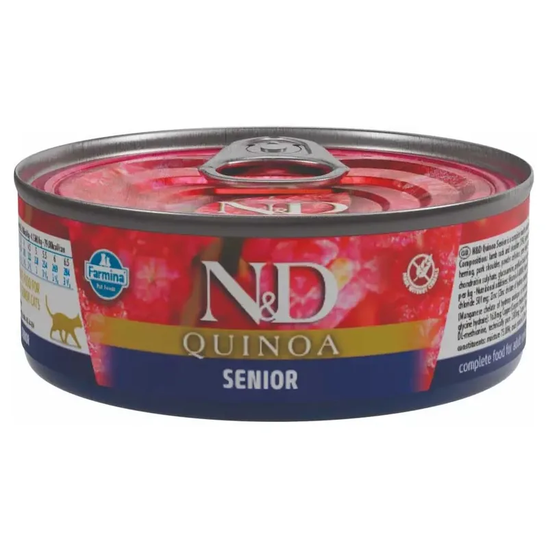 Quinoa Senior Nat Kattenvoer 24x80g de Farmina – photo produit