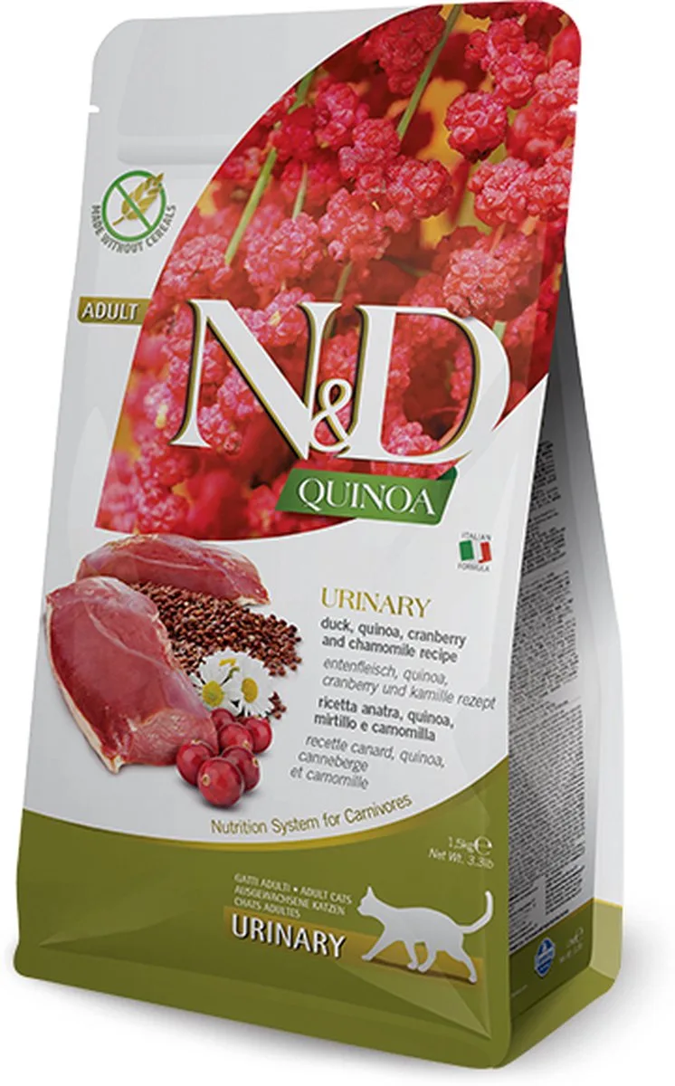 Quinoa Urinary Adult Kattenvoer - Duck - 1,5 kg by Farmina – product photo