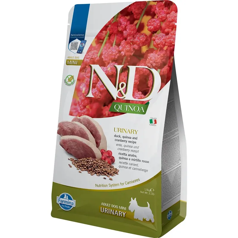 Quinoa Urinary Mini 1.5kg Hondenvoer by Farmina – product photo