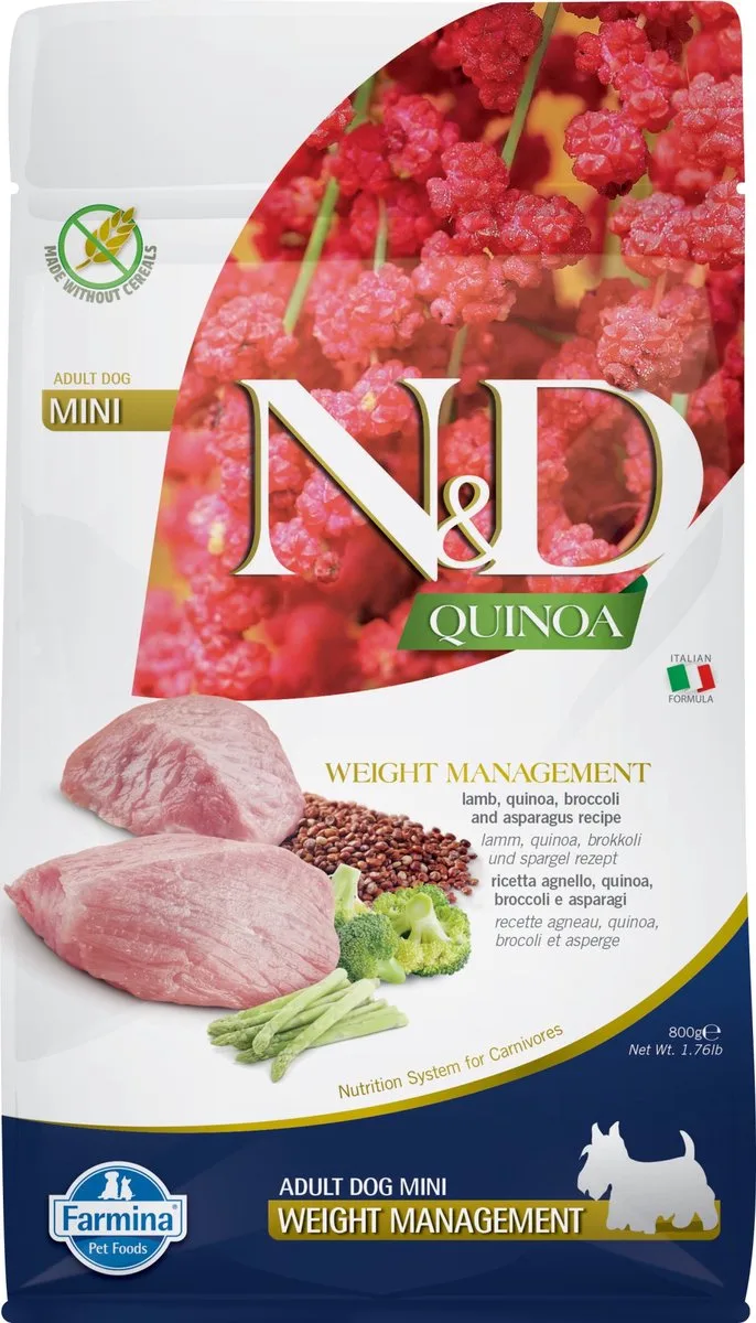 Quinoa Weight Management Mini 800 gram von Farmina – Produktfoto