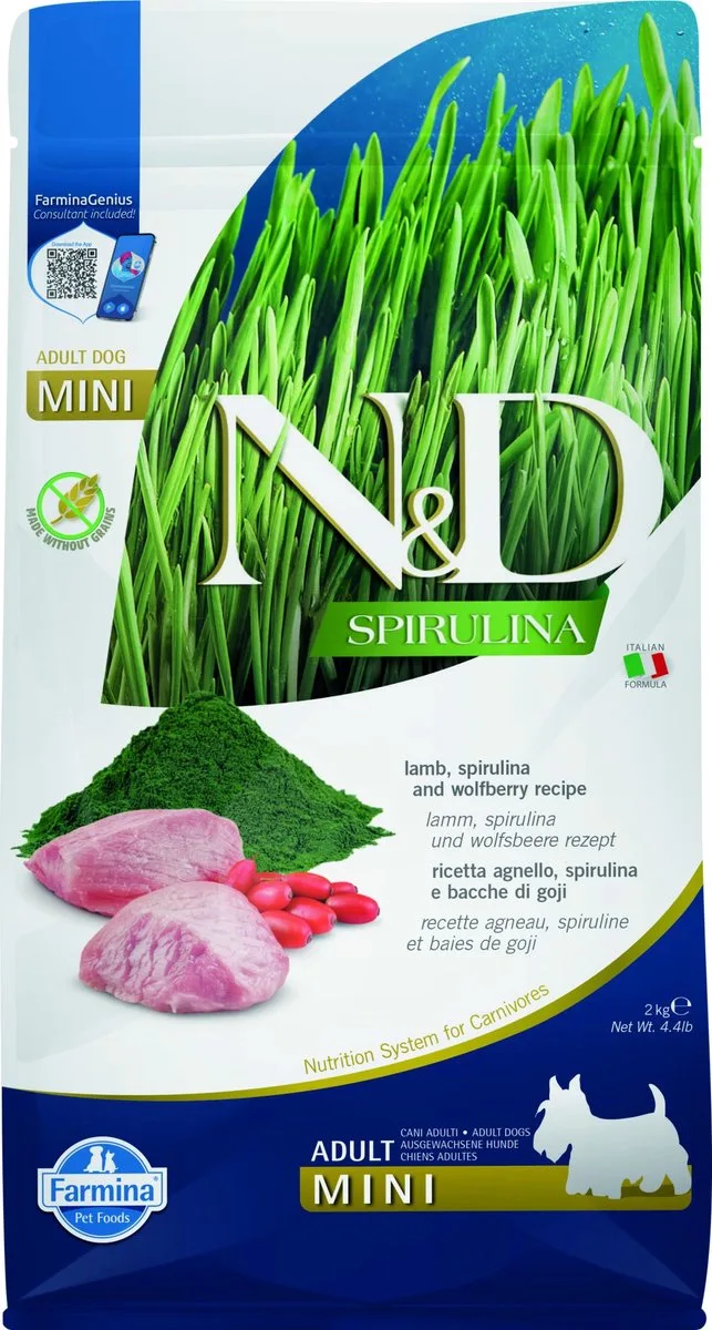 Spirulina hondenvoeding Lam small breed 2 kg by Farmina – product photo
