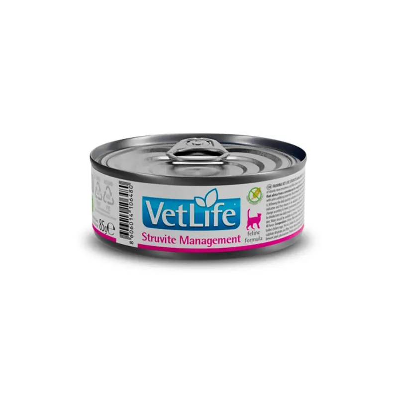 Nourriture Humide Pour Chats Vet Life Struvite Management 85g 12 Unités de Farmina – photo produit