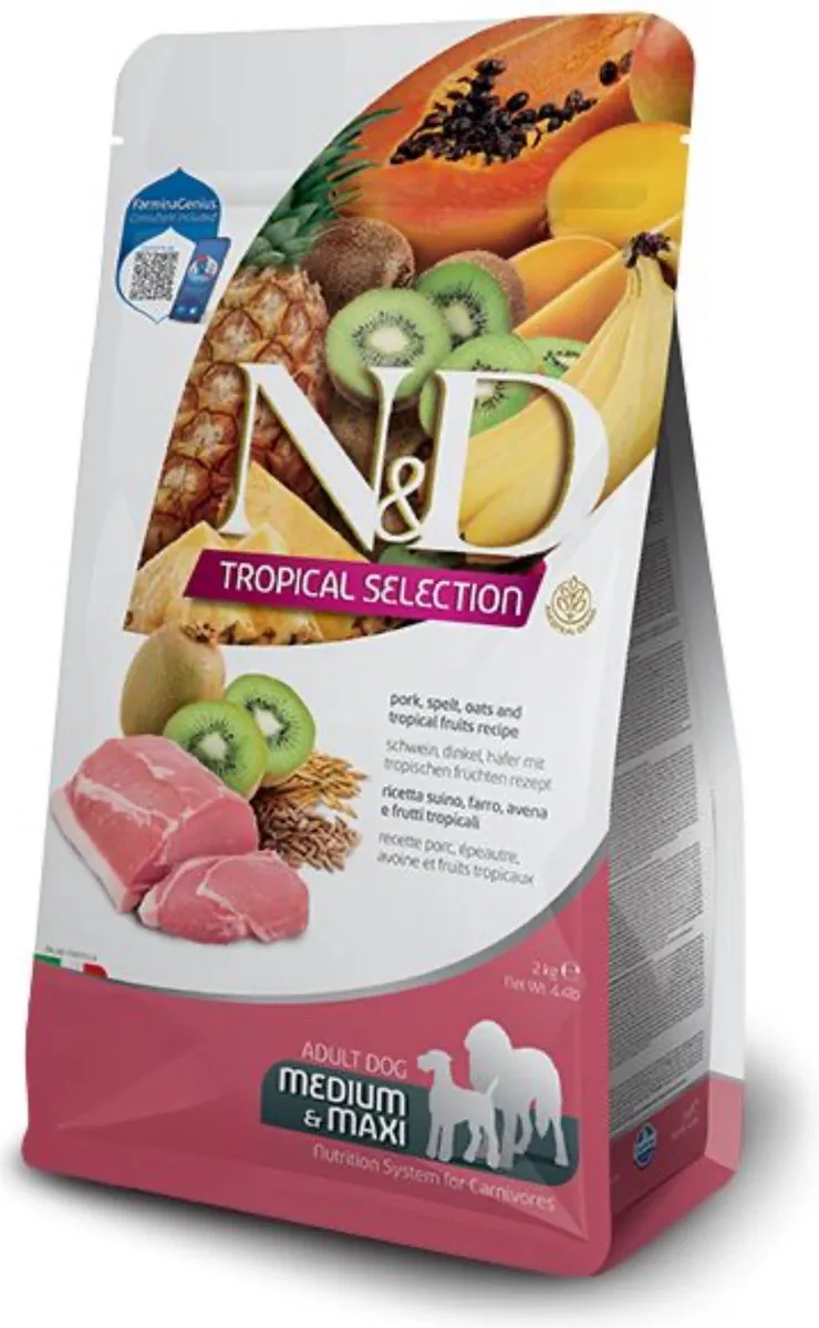 Tropical Adult Medium & Maxi Hondenvoer - Pork - 10 kg by Farmina – product photo