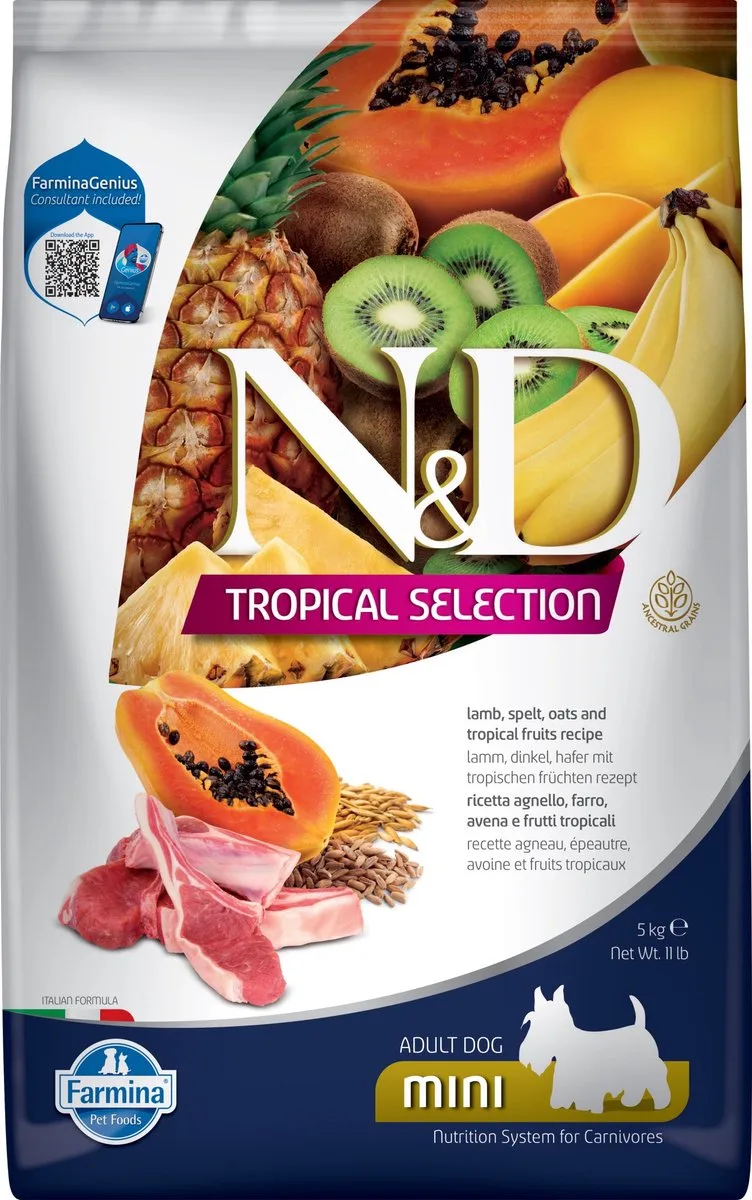 Tropical hondenvoeding Lam small breed 5 kg by Farmina – product photo