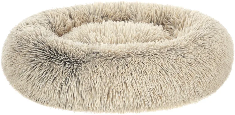 Fluffy Hondenbed, Kattenbed, Donutkussen, Wasbaar, Uitneembare Middenvulling, Lange Pluche, Diameter 70 cm, Ombre-Khaki PGW039S01 de Feandrea en Khaki – photo produit