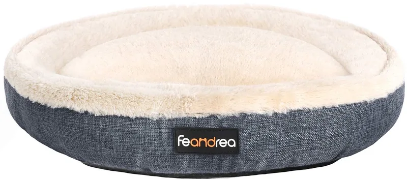 hondenbed, hondenmand, kattenbed, donut, Ø 75 cm, donkergrijs PGW075G01 by Feandrea in Grey – product photo
