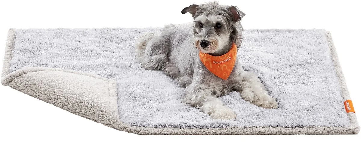 Hondendeken - Hondendeken Waterdicht - Lang Pluche - Voor Kleine Honden en Katten - Dubbelzijdig Gebruik van Feandrea in Ombré-grijs – productfoto