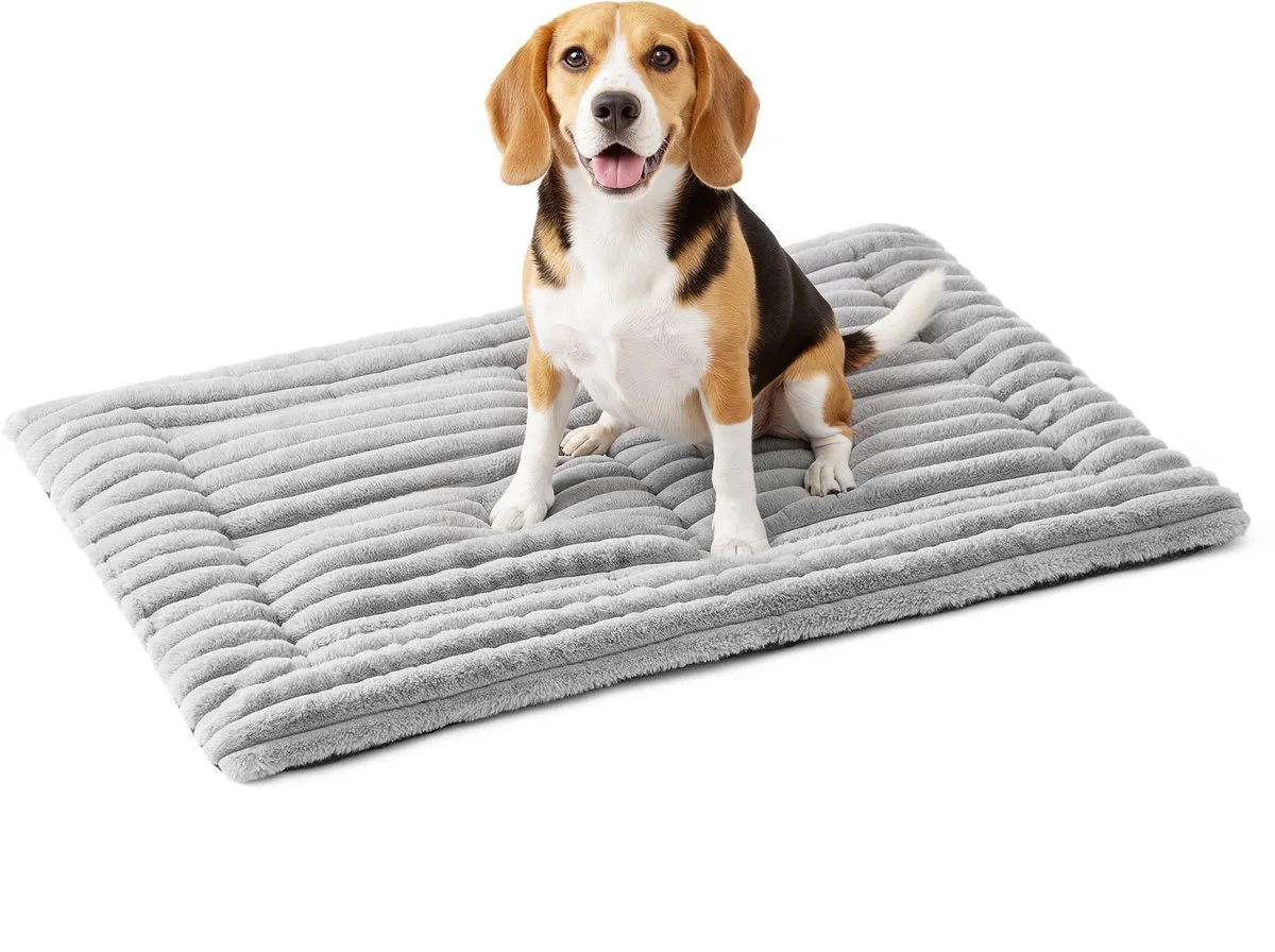 Hondendeken - Huisdierdeken voor Honden en Katten - Dubbelzijdig Gebruik - Wasbaar in de Machine van Feandrea in Grijs – productfoto