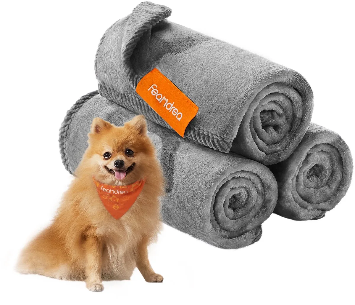 Hondendeken - Huisdierdeken Wasbaar - 3-delig Set - Voor Katten en Kleine Honden - Beschermt Bank de Feandrea en Leigrijs – photo produit