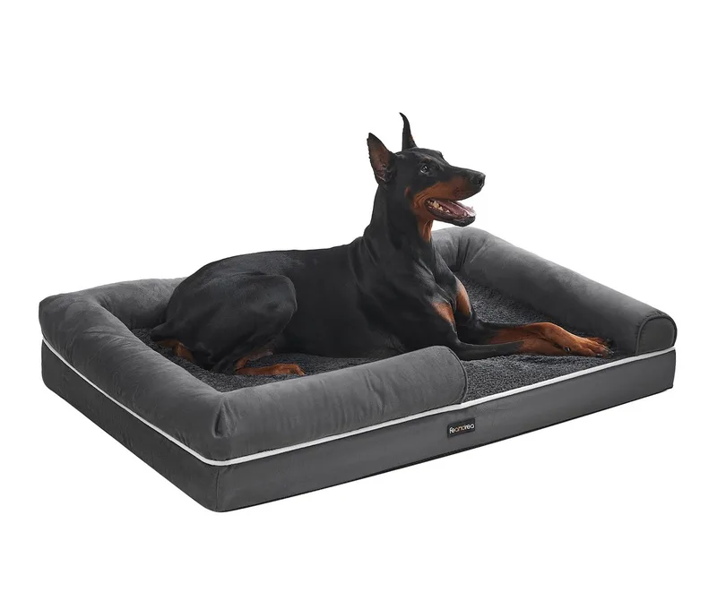 Hondenmand - Afneembare Hoes - Zachte Vulling - Antislip by Feandrea in Dark grey – product photo
