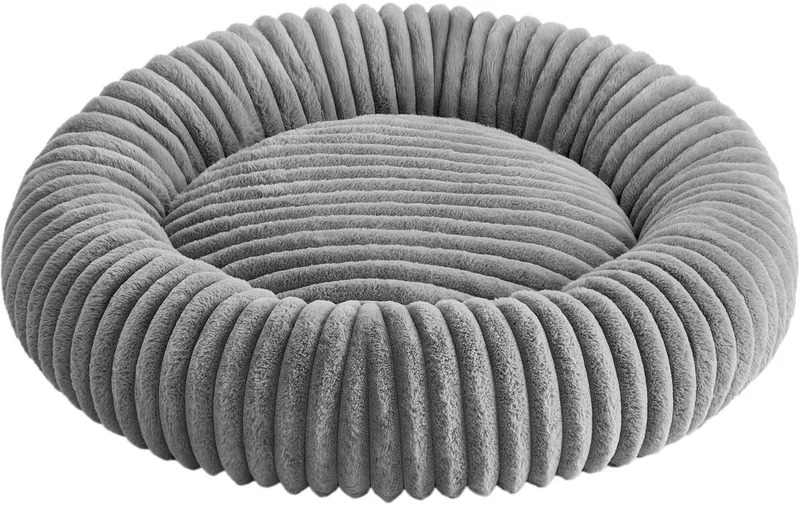 Hondenmand - Huisdierbed Donut Kussen - Wasbaar - Zachte Vulling - Antislip by Feandrea in Grey – product photo