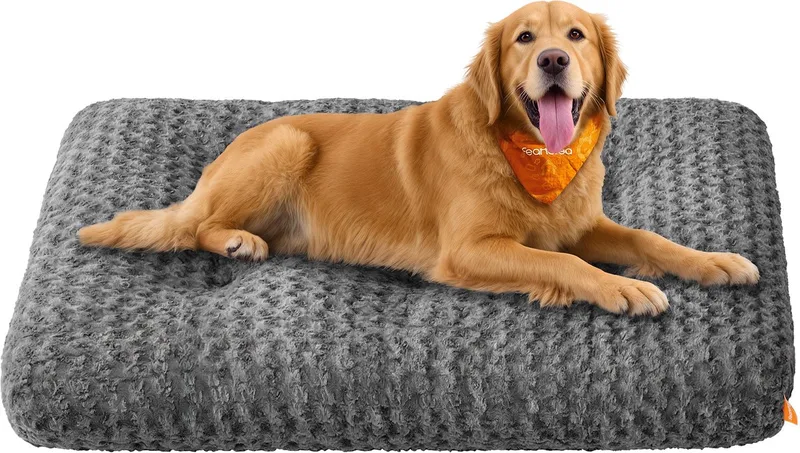 Hondenmand - Voor Grote Honden - Zacht en Wasbaar - Antislip de Feandrea en Gris – photo produit