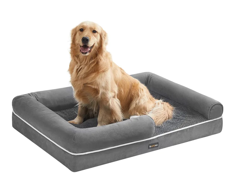 Hondenmand - Zachte Vulling - Afneembare en Wasbare Hoes by Feandrea in Light grey – product photo