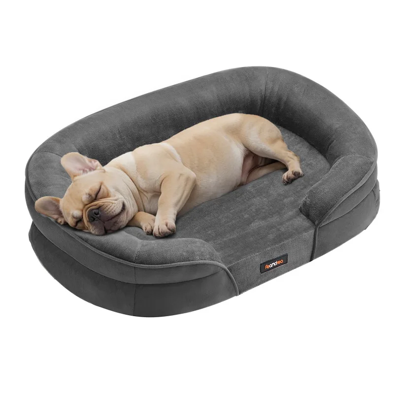 Hundebett, Hundekissen, abnehmbarer, waschbarer Bezug, rutschfest M-XXXL von Feandrea in Regular – Produktfoto
