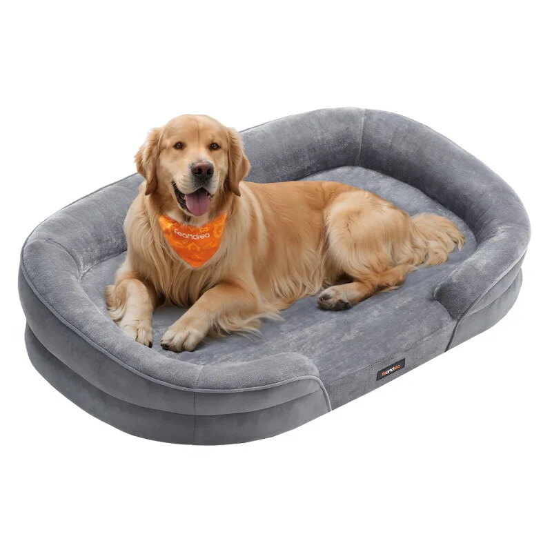 Hundebett, Hundekissen, abnehmbarer, waschbarer Bezug, rutschfest M-XL XL von Feandrea in Regular – Produktfoto