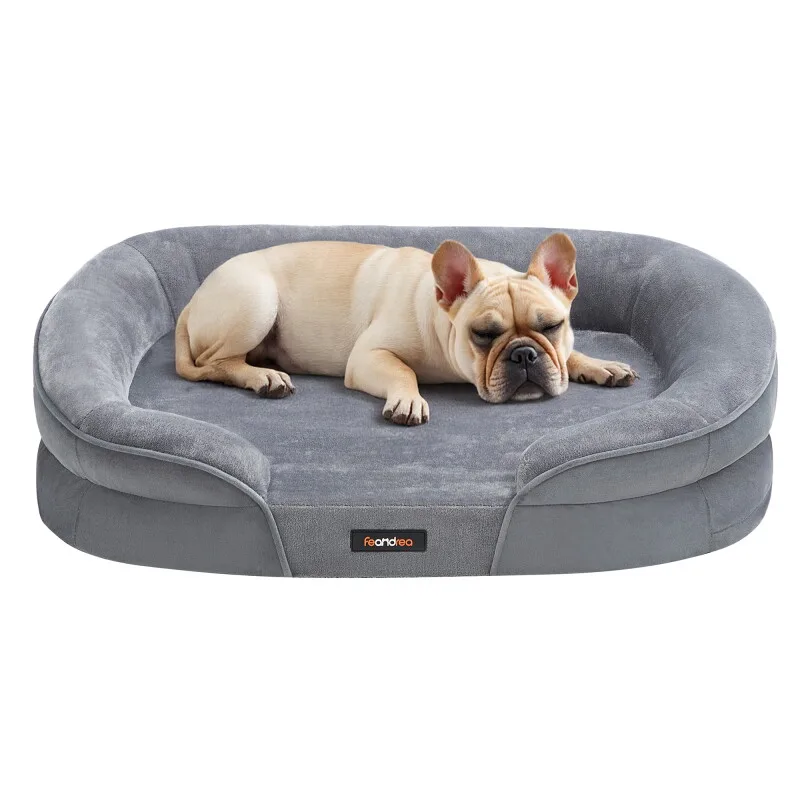 Hundebett, Hundekissen, abnehmbarer, waschbarer Bezug, rutschfest M-XL M de Feandrea en Regular – photo produit