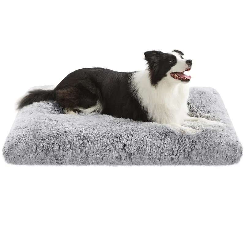 Hundebett, Hundekissen, langer Plüsch, weiche Polsterung, waschbar från Feandrea i Regular – produktbild