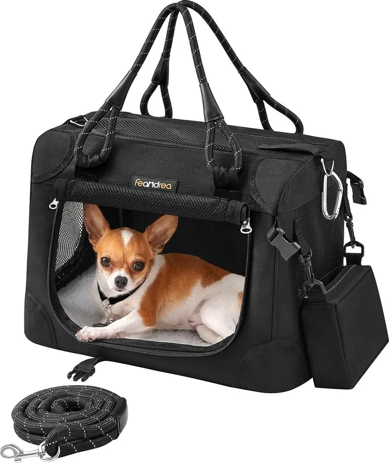 Hundebox faltbar Größe S by Feandrea in Klassikschwarz – product photo