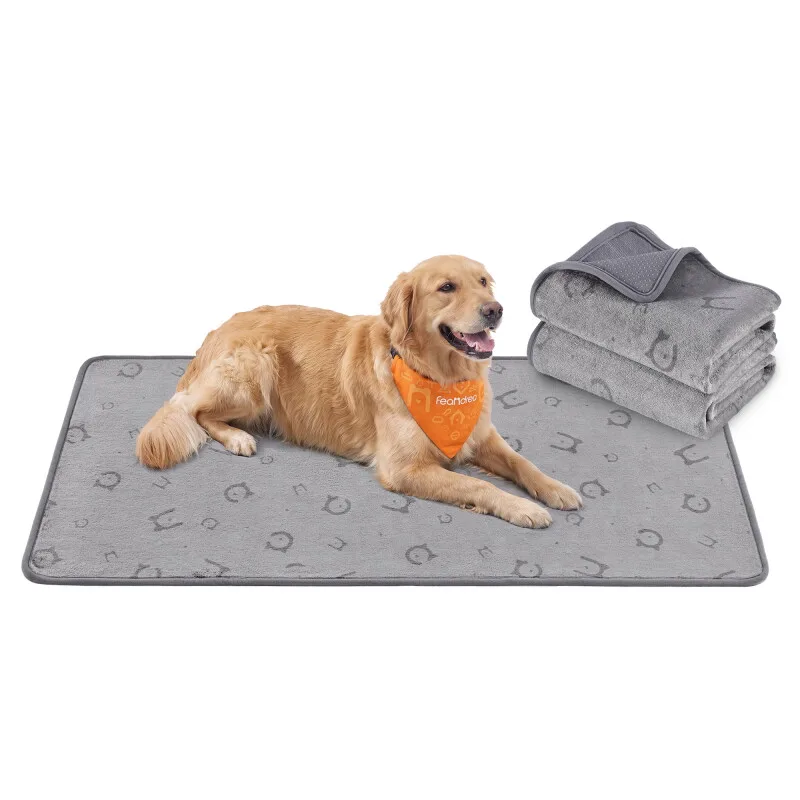 Hundedecke, 2er Set, wasserdichte auslaufsicher Hundematte,Hundewindeln Unterlagen, Saugstarke Hundepads by Feandrea in Regular – product photo