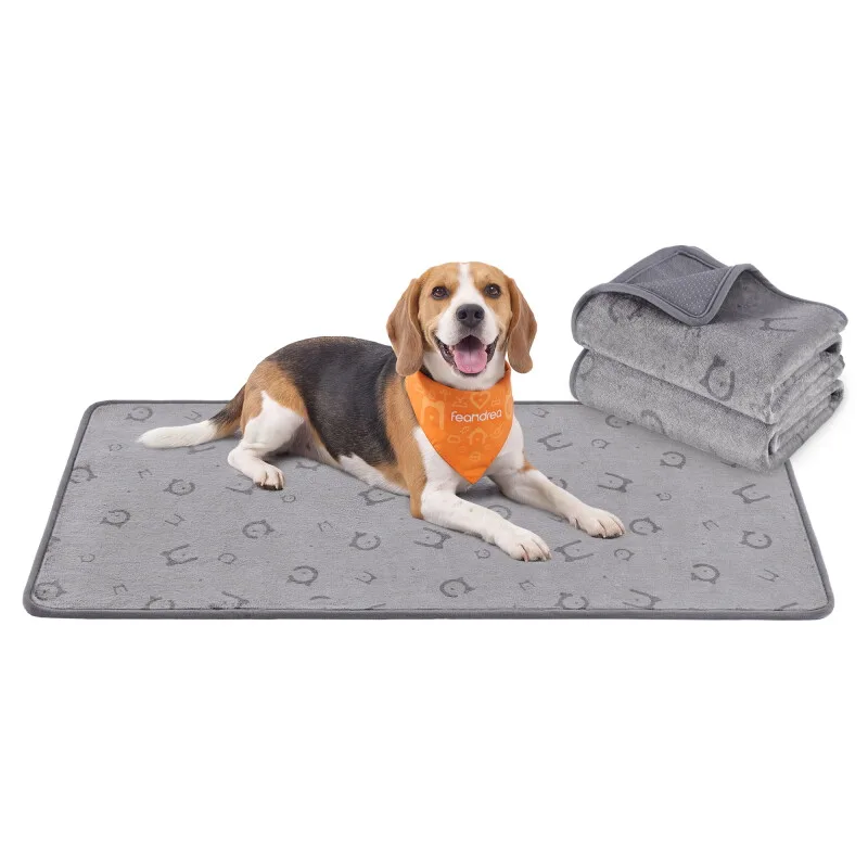 Hundedecke, 2er Set, wasserdichte auslaufsicher Hundematte,Hundewindeln Unterlagen, Saugstarke Hundepads van Feandrea in Regular – productfoto