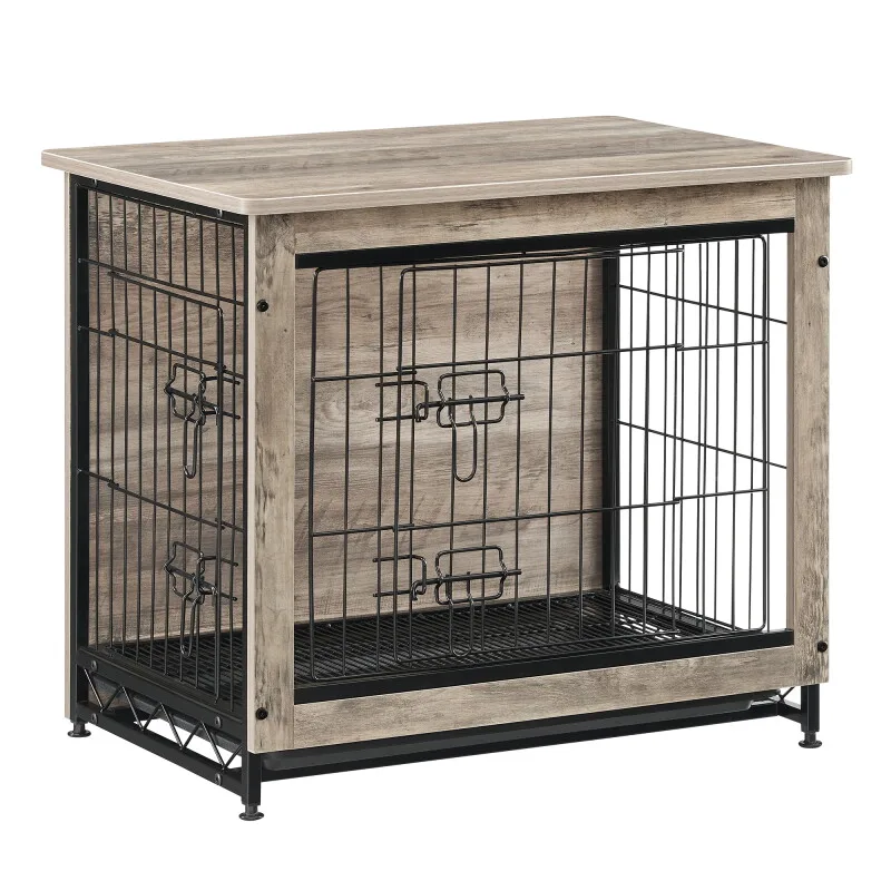 Hundekäfig Möbel hochbelastbar grau van Feandrea in Regular – productfoto