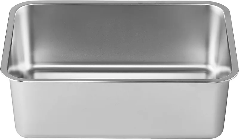 Kattenbak - Open Ontwerp met Hoge Rand - Geurvrij by Feandrea in Silver – product photo