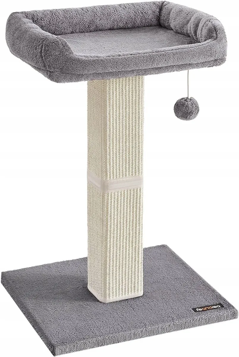 Kattenkrabpaal met Huisje, Ligplek en Speelbal de Feandrea en Gris – photo produit