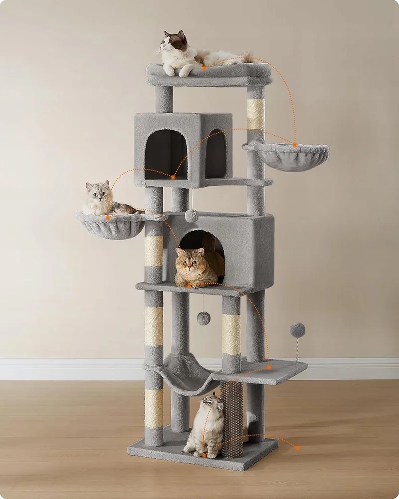 Kattentoren 175cm: Krabpaal, Liebden & Speelgoed by Feandrea – product photo