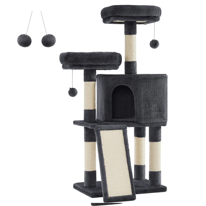 Katzenbaum 115cm Kratzbrett van Feandrea in Donkergrijs, Regular – productfoto
