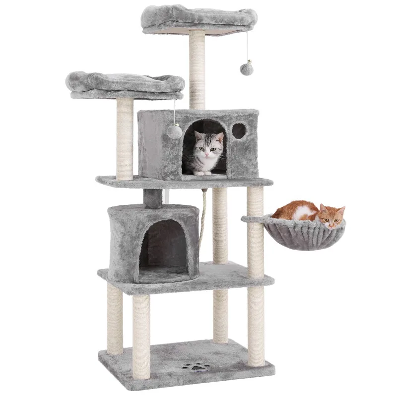 Katzenbaum 152cm Rauchgrau hellgrau von Feandrea in Regular – Produktfoto