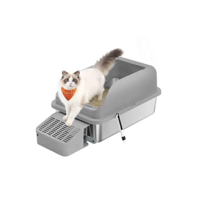 Katzentoilette, Edelstahl van Feandrea in Donkergrijs, Regular – productfoto